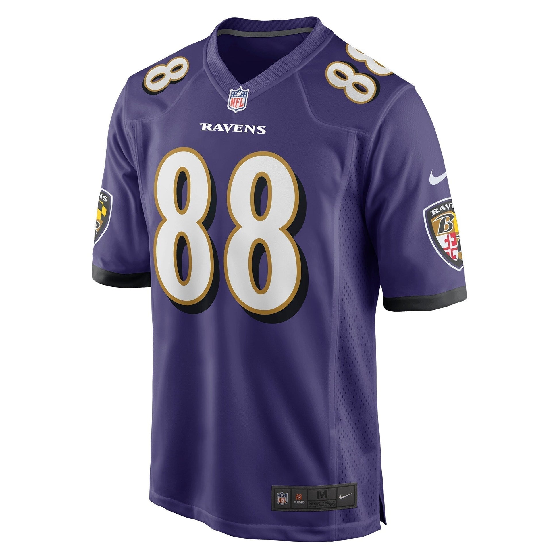 Charlie Kolar Baltimore Ravens Nike Game Jersey - Purple football jersey product view 2