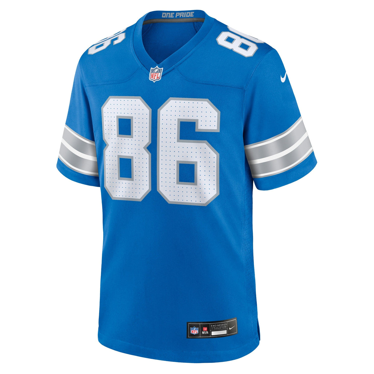 Isaac Rex Detroit Lions Nike Game Jersey - Blue football jersey product view 2