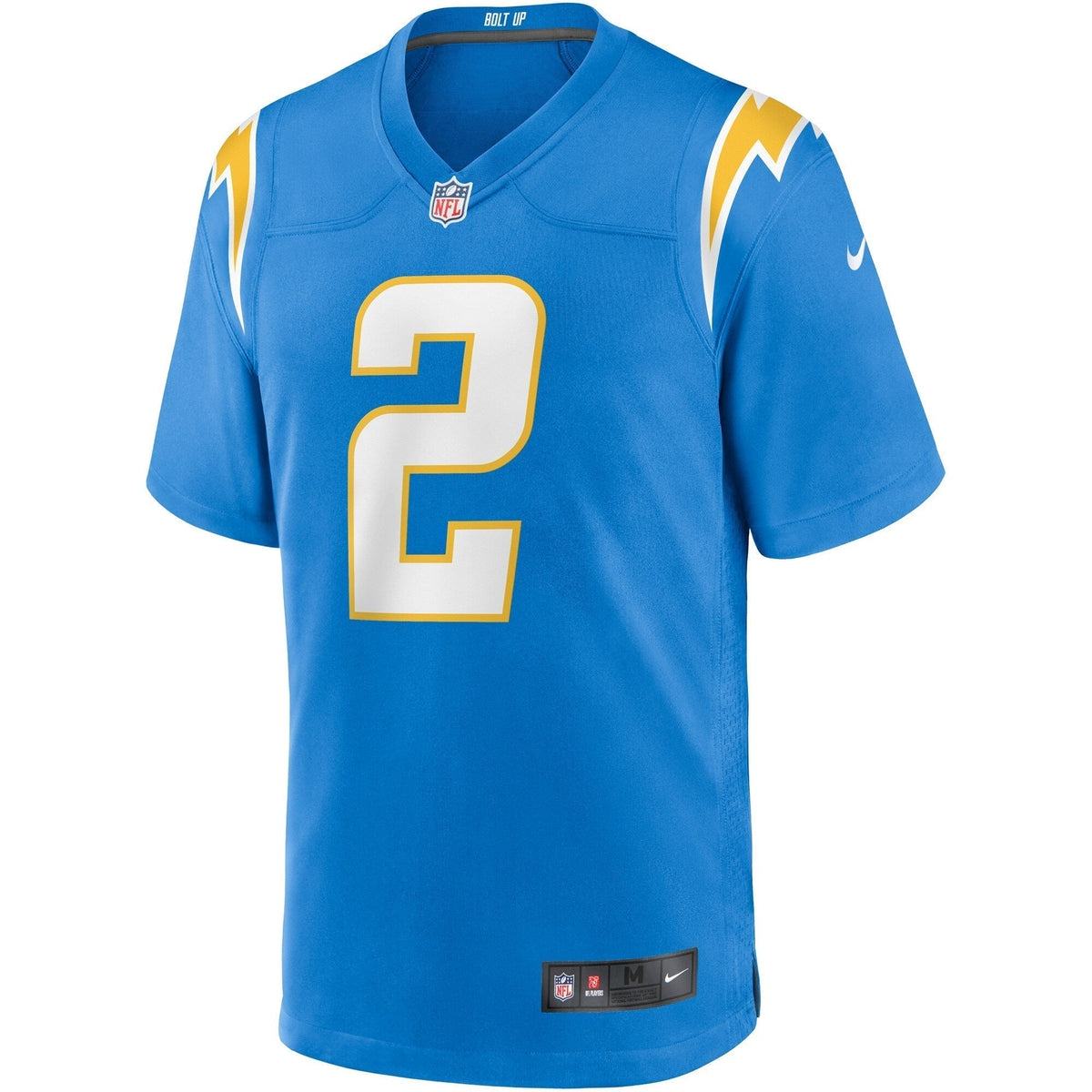 Easton Stick Los Angeles Chargers Nike Game Jersey - Powder Blue football jersey product view 2