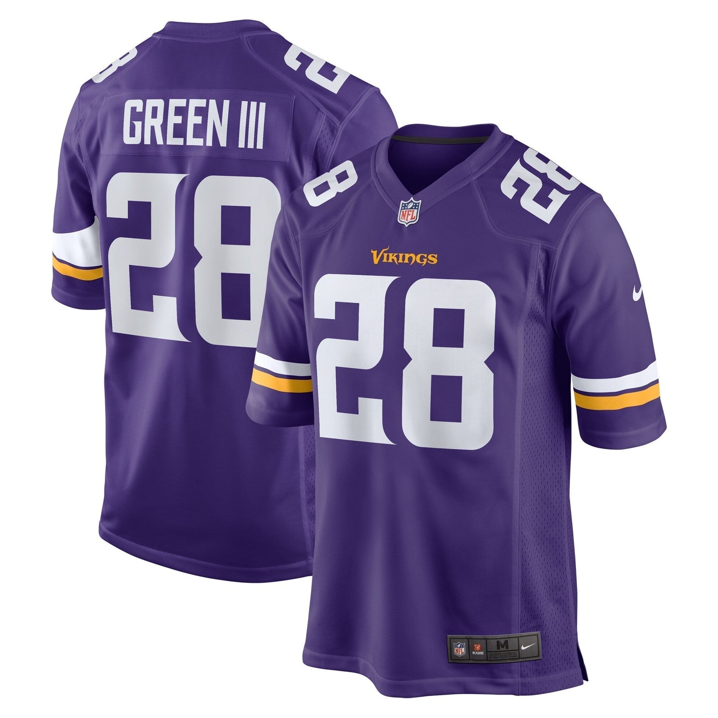 A.J. Green III Minnesota Vikings Nike Team Game Jersey - Purple football jersey product view 1