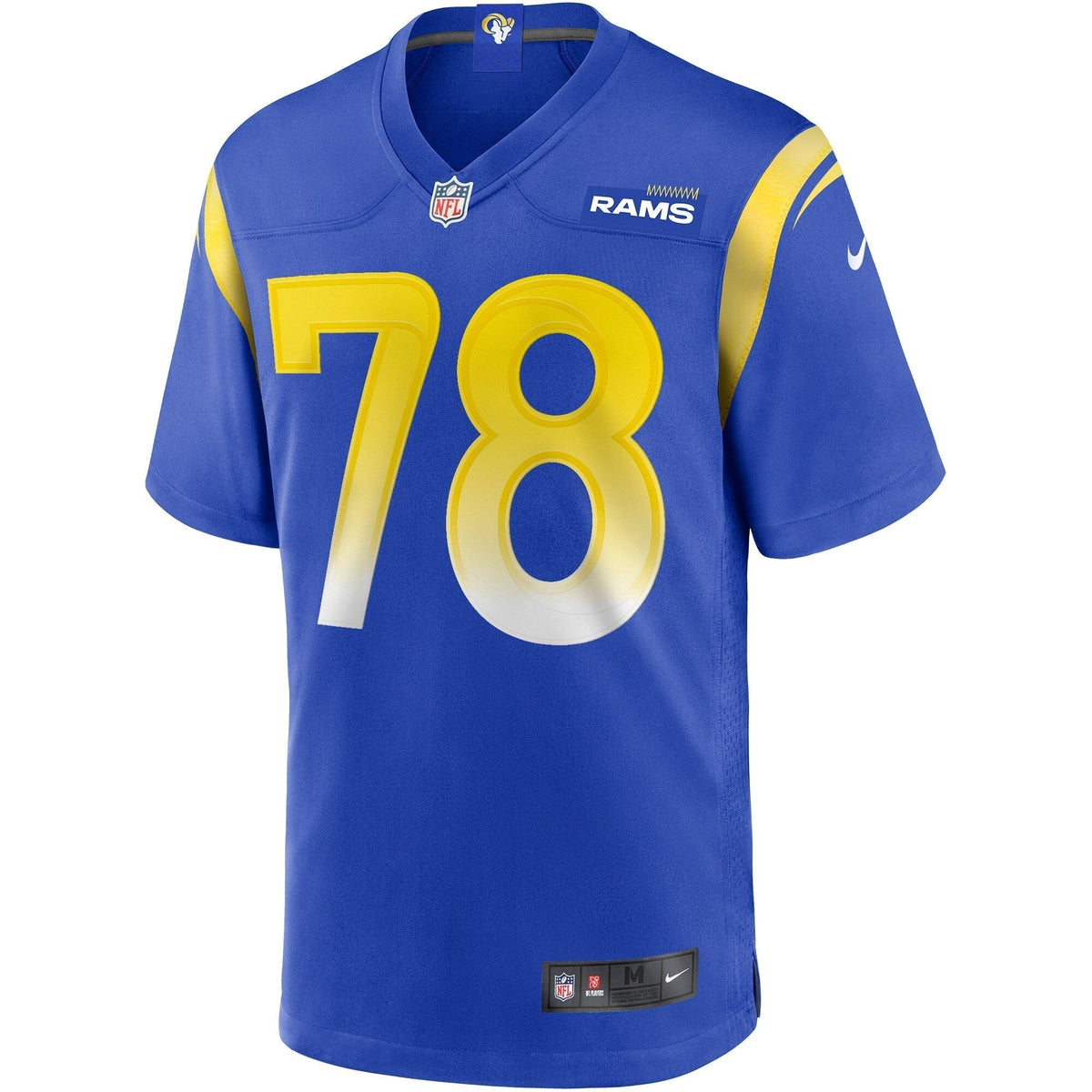 Jackie Slater Los Angeles Rams Nike Game Retired Jersey - Royal football jersey product view 2