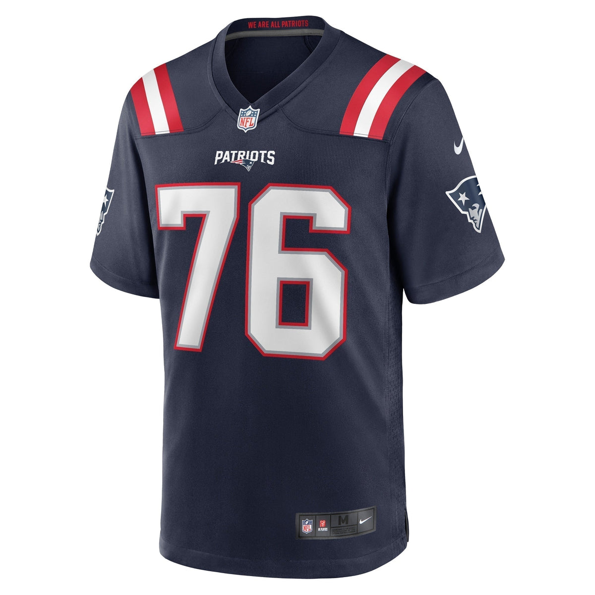 Calvin Anderson New England Patriots Nike Game Jersey - Navy football jersey product view 2