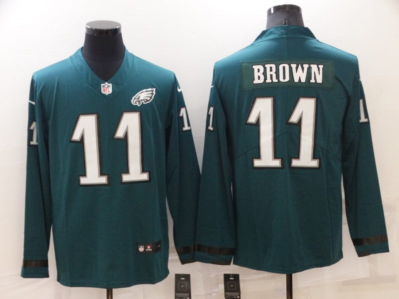 Men's Philadelphia Eagles A.J. Brown #11 Midnight Green Alternate Game Jersey1 football jersey product view 1