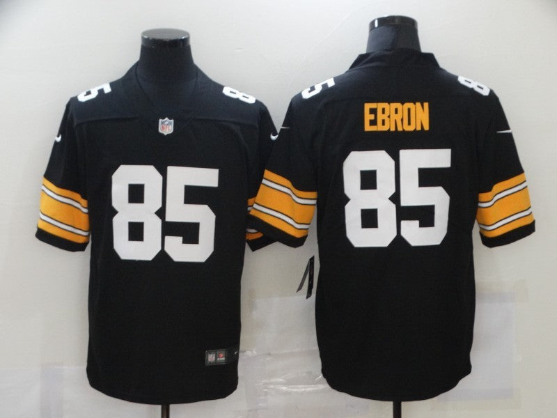 Men's Pittsburgh Steelers Eric Ebron #85 Black Player Game Jersey1 football jersey product view 1