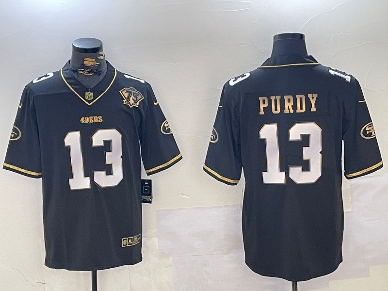 Men's San Francisco 49ers Brock Purdy #13 Black Alternate Game Jersey1 football jersey product view 1