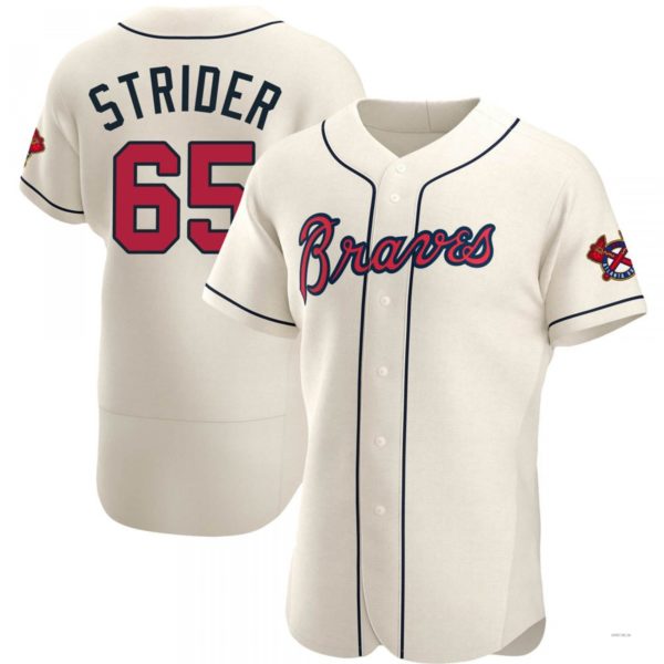 Atlanta Braves #65 Satchel Paige White Home Jersey Stitches Baseball Jerseys baseball jersey product view 1