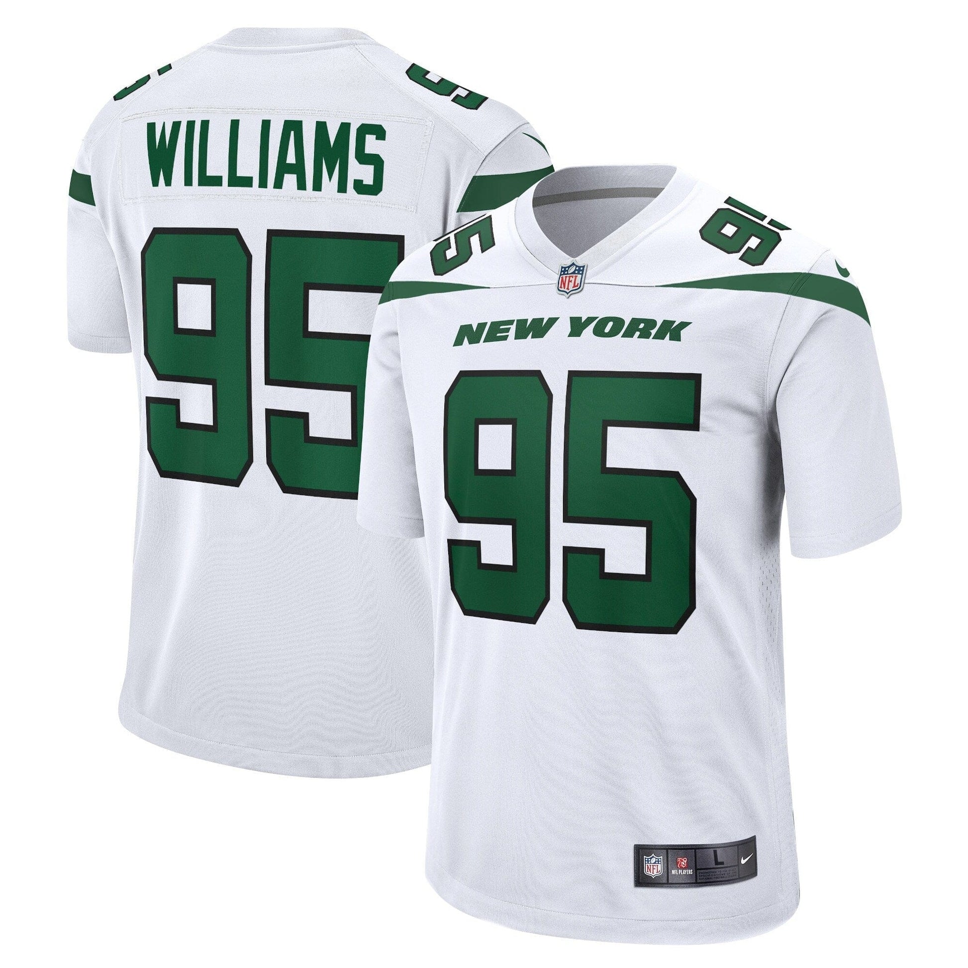 Quinnen Williams New York Jets Jersey football jersey product view 1