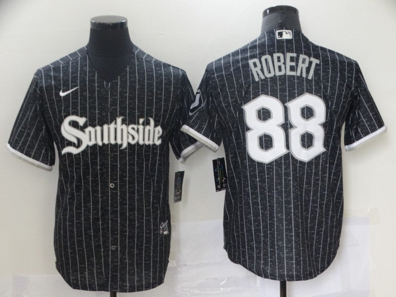 Men's Chicago White Sox Luis Robert #88 Black Stitched Jersey1 baseball jersey product view 1