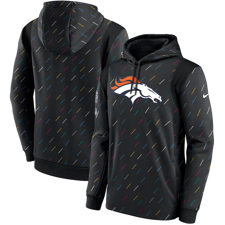 Men's Denver Broncos NFL 2021 Salute to Service Hoodie1 Black football jersey product view 1