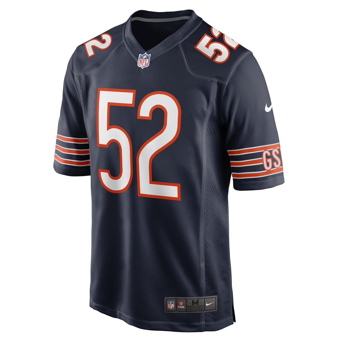 Khalid Kareem Chicago Bears Nike Team Game Jersey - Navy football jersey product view 2