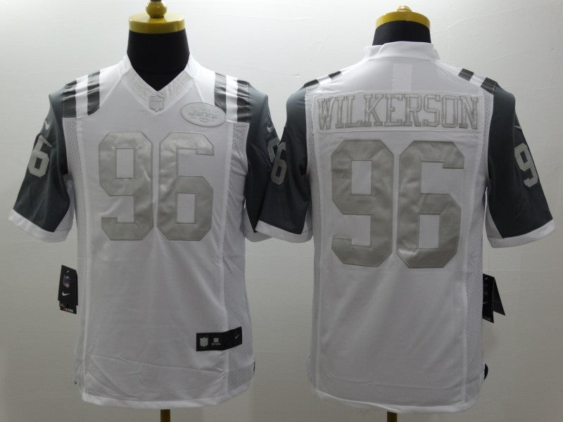 Men's New York Jets Muhammad Wilkerson #96 White Game Jersey1 football jersey product view 1