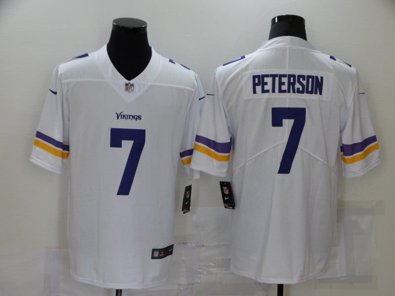 Men's Minnesota Vikings Patrick Peterson #7 White Game Jersey1 football jersey product view 1