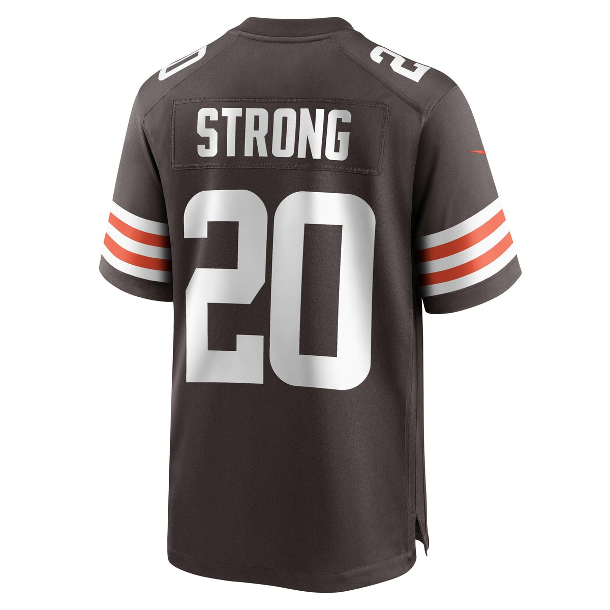 Pierre Strong Jr. Cleveland Browns Nike Team Game Jersey - Brown football jersey product view 3