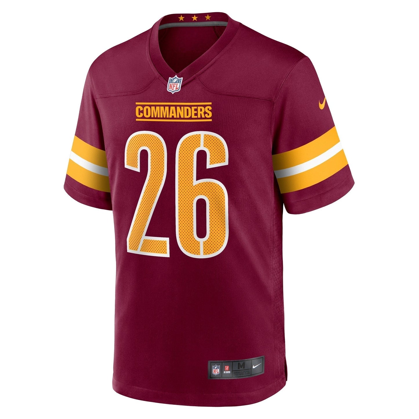 Jeremy McNichols Washington Commanders Nike Game Jersey - Burgundy football jersey product view 2