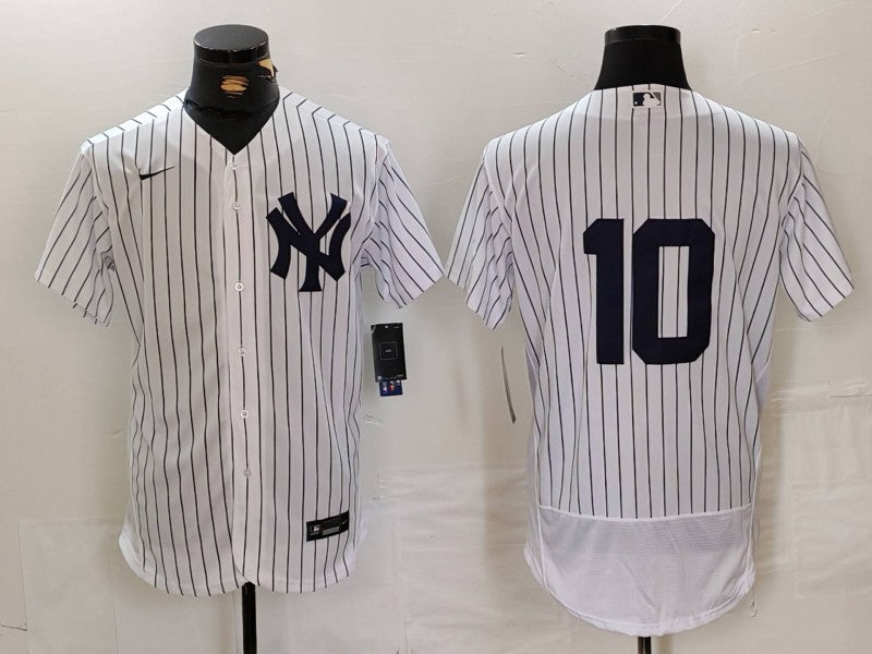 Men's New York Yankees Phil Rizzuto #10 White Replica Player Name Jersey1 baseball jersey product view 1