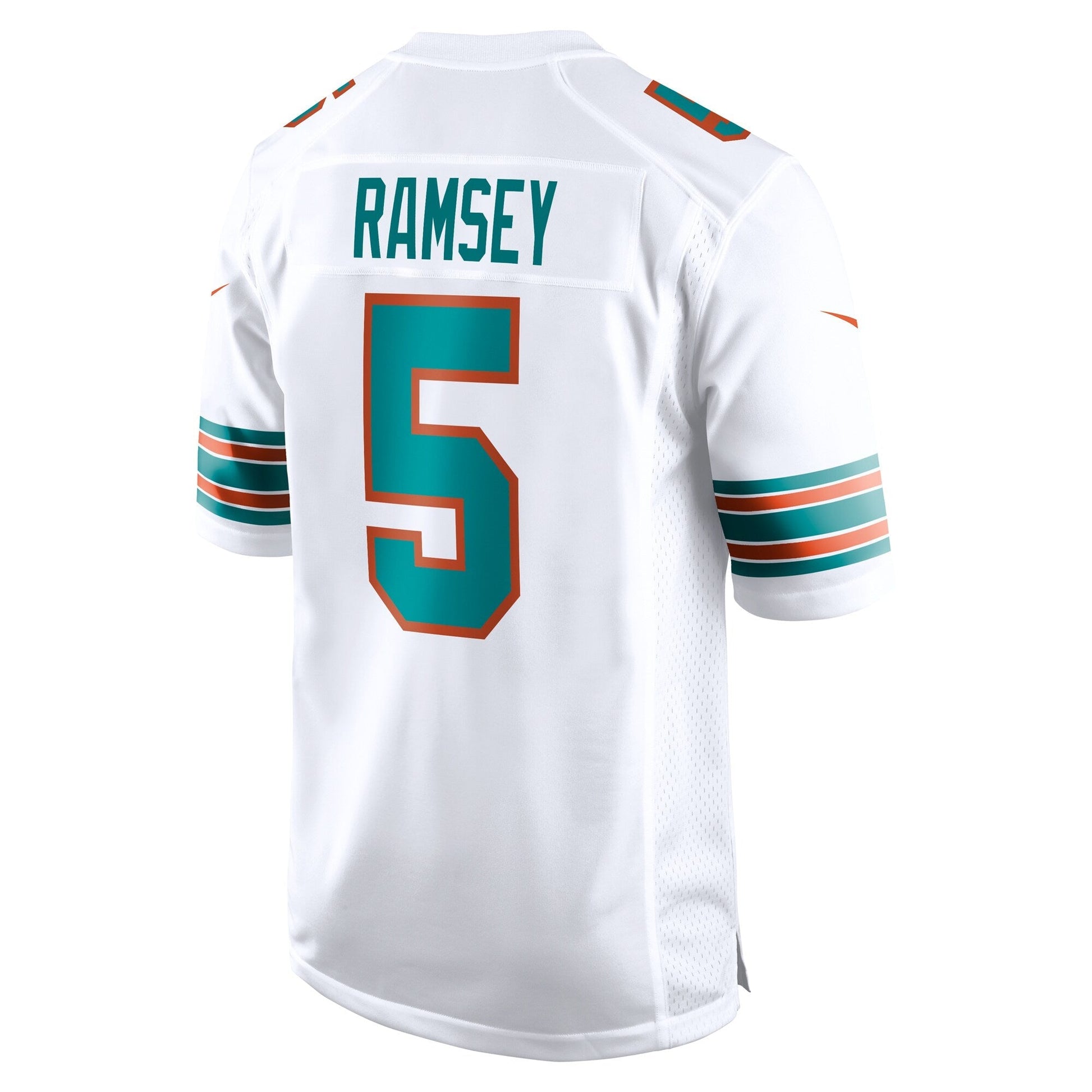 Jalen Ramsey Miami Dolphins Nike Alternate Game Jersey - White football jersey product view 3