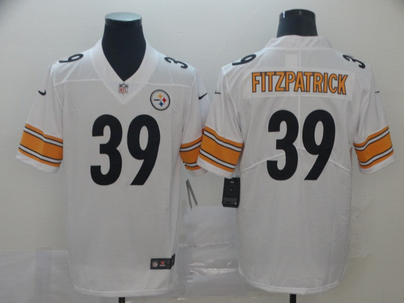 Men's Pittsburgh Steelers Minkah Fitzpatrick #39 White Game Jersey1 football jersey product view 1