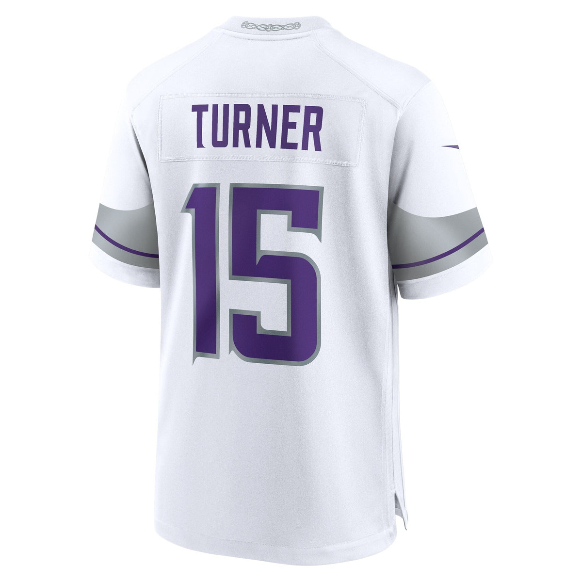 Dallas Turner Minnesota Vikings Nike Alternate Game Jersey - White football jersey product view 3
