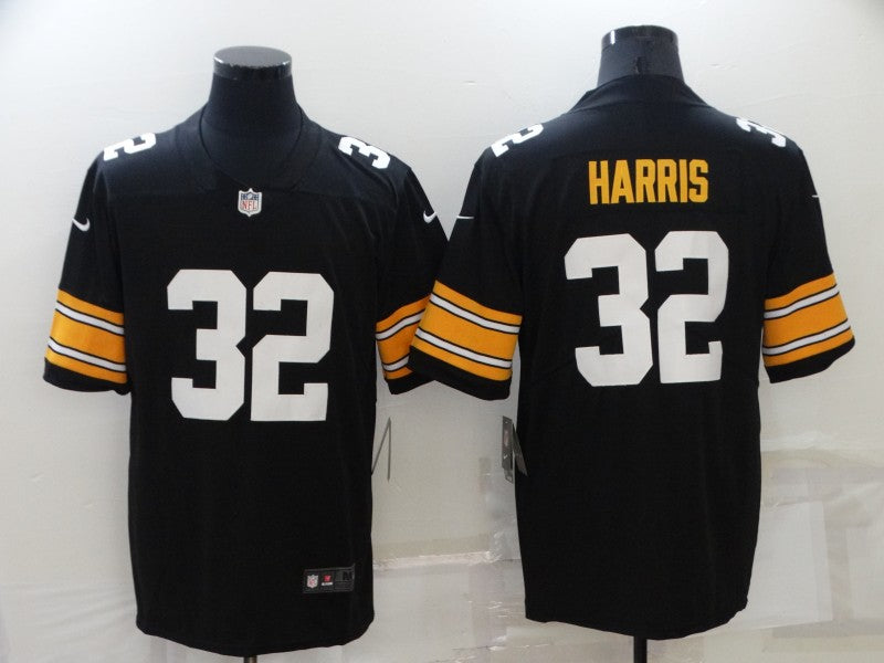 Men's Pittsburgh Steelers Franco Harris #32 Black Player Game Jersey1 football jersey product view 1