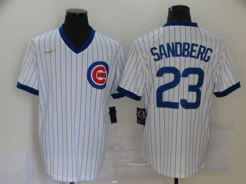 Men's Chicago Cubs Ryne Sandberg #23 White Stitched Jersey1 baseball jersey product view 1
