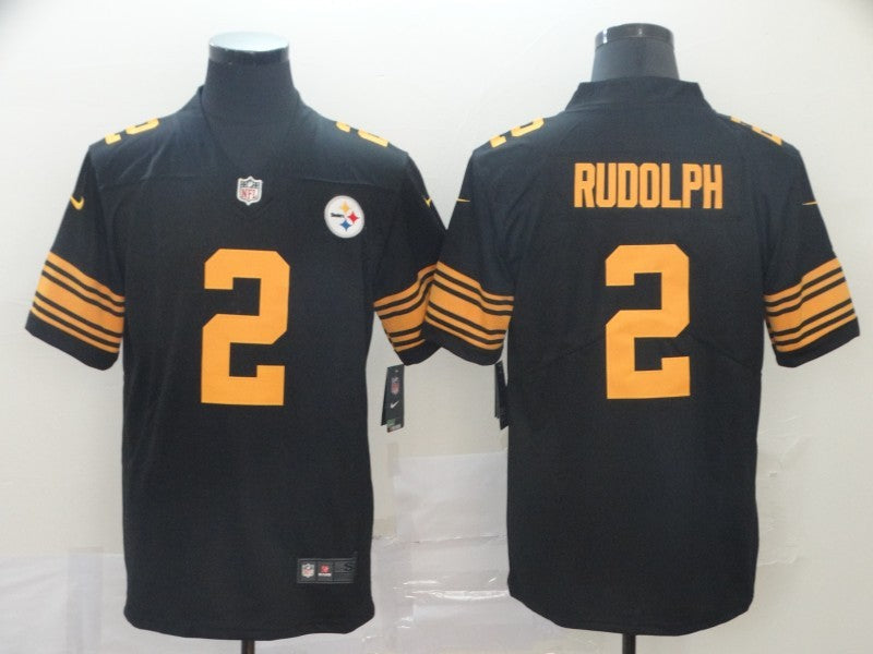 Men's Pittsburgh Steelers Mason Rudolph #2 Black Alternate Legend Jersey1 football jersey product view 1