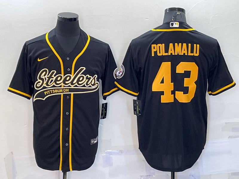 Men's Pittsburgh Steelers Troy Polamalu #43 Black Vapor F.U.S.E. Limited Jersey1 football jersey product view 1