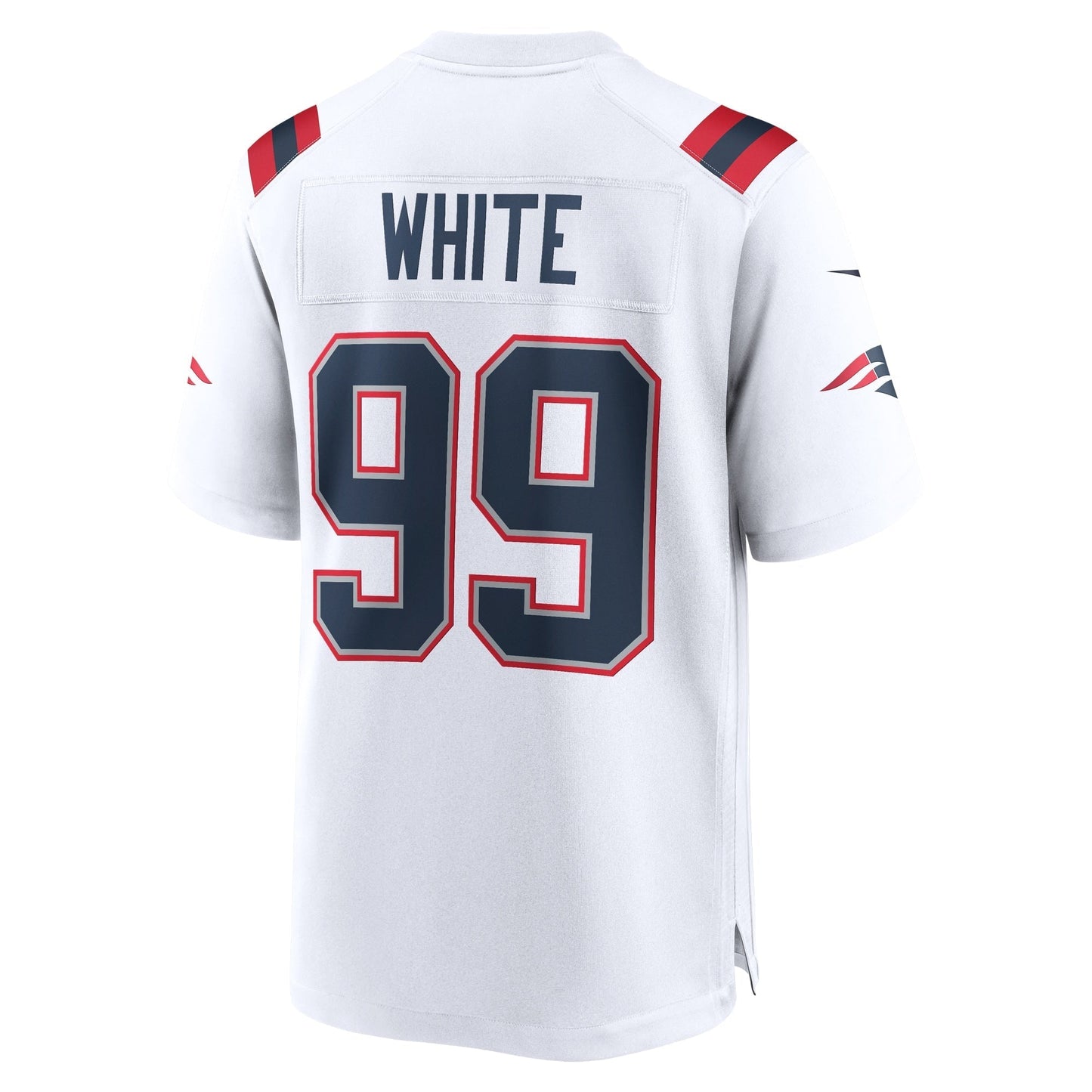 Keion White New England Patriots Nike Game Jersey - White football jersey product view 3