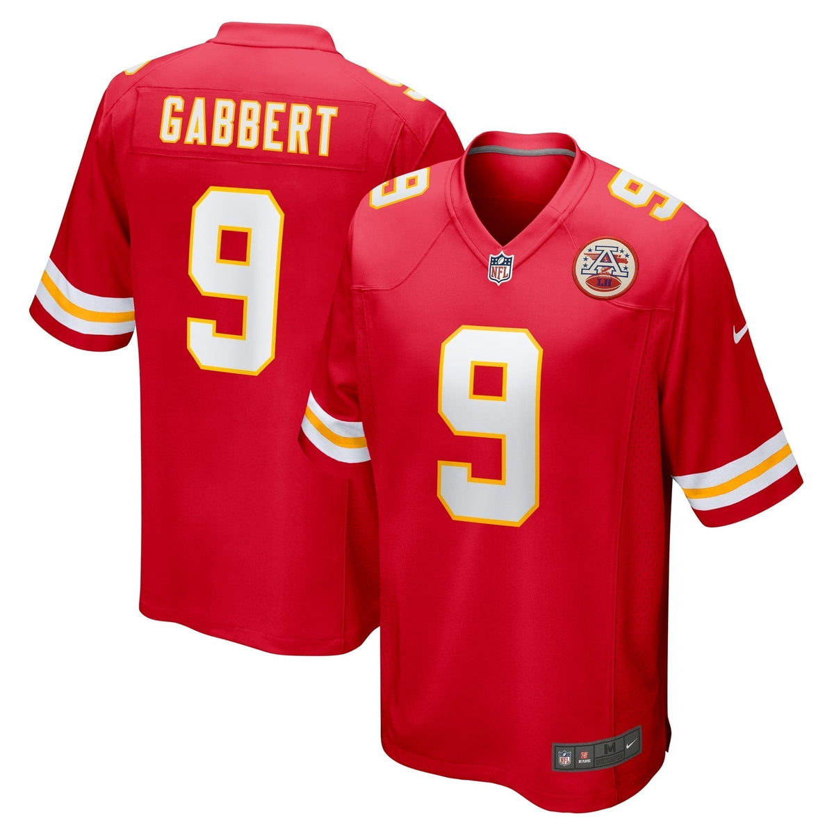 Blaine Gabbert Kansas City Chiefs Nike Game Jersey - Red football jersey product view 1