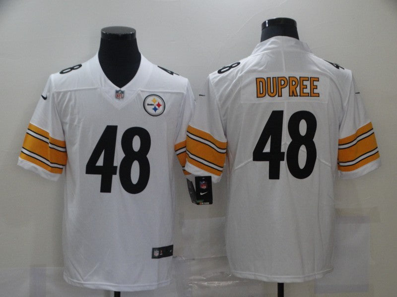 Men's Pittsburgh Steelers Bud Dupree #48 White Game Jersey1 football jersey product view 1