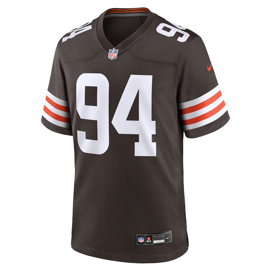 Men's Cleveland Browns Mason Graham Nike Brown 2025 NFL Draft First Round Pick Game Jersey football jersey product view 3