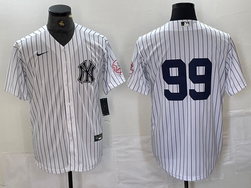 Men's New York Yankees Aaron Judge #99 White Limited Name Jersey1 baseball jersey product view 1