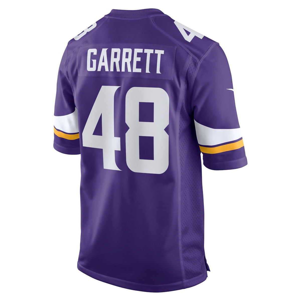 Chris Garrett Minnesota Vikings Nike Home Game Jersey - Purple football jersey product view 3