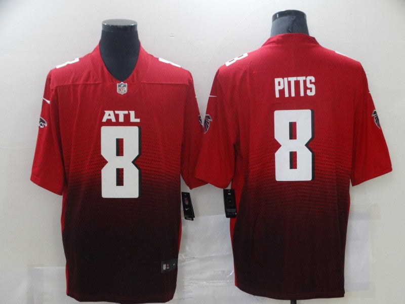 Men's Atlanta Falcons Kyle Pitts #8 Red Alternate 2 Vapor Limited Jersey1 football jersey product view 1