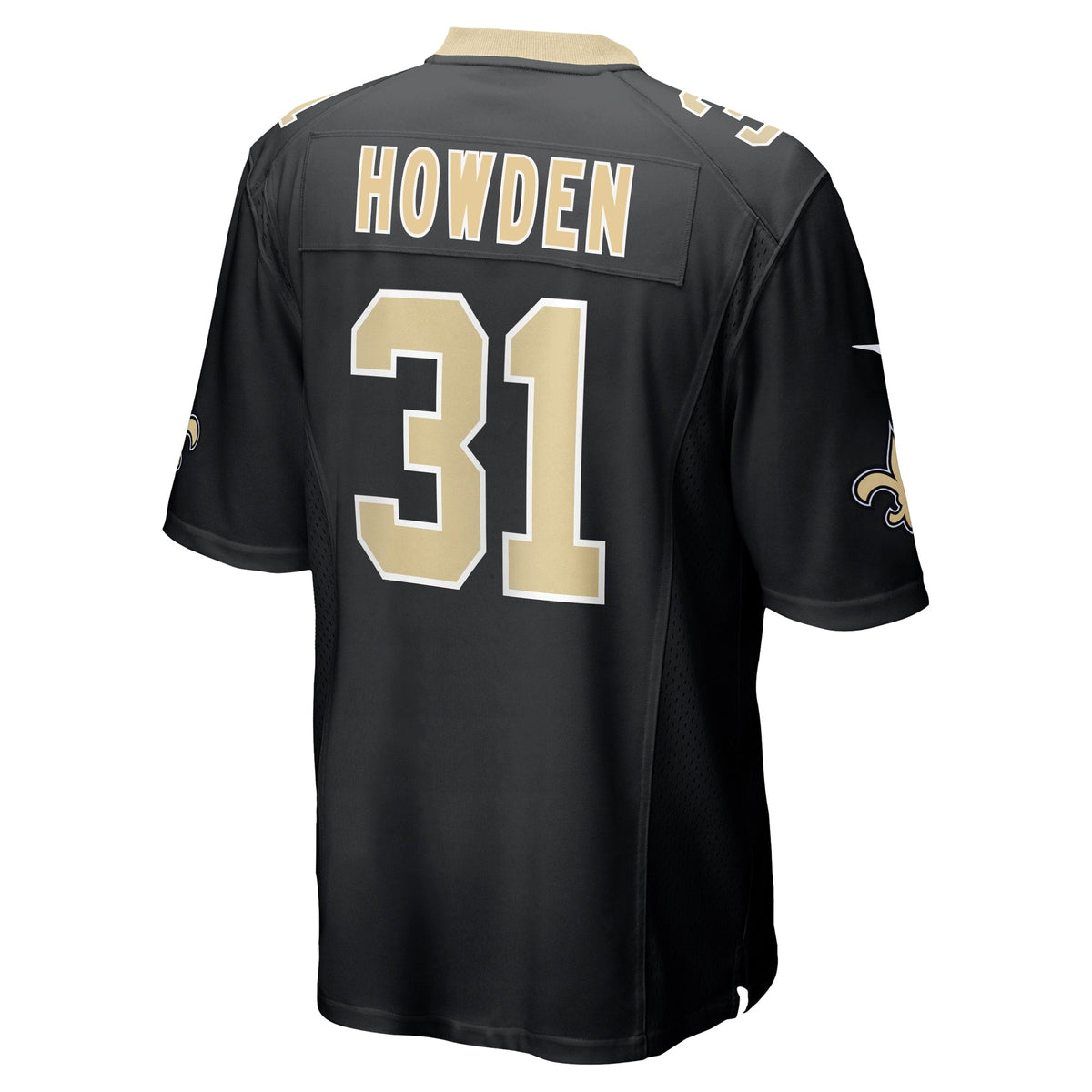 Jordan Howden New Orleans Saints Nike Team Game Jersey - Black football jersey product view 3