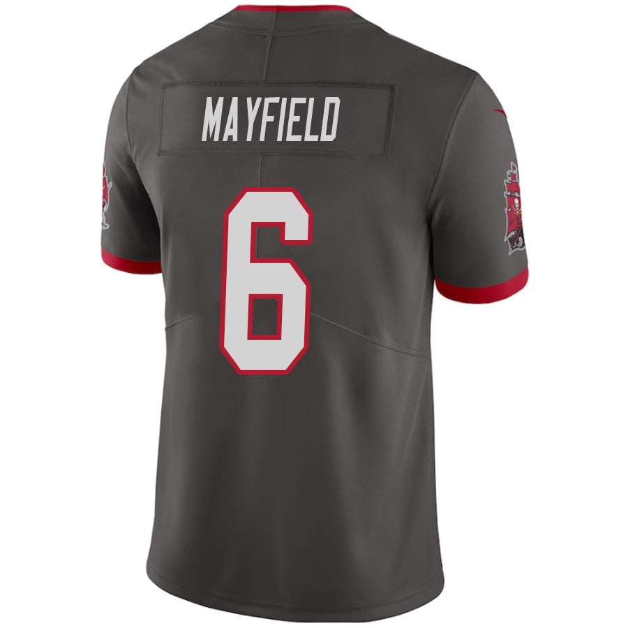 #6 Baker Mayfield Player TB.Buccaneers Pewter Game Football Jerseys football jersey product view 1