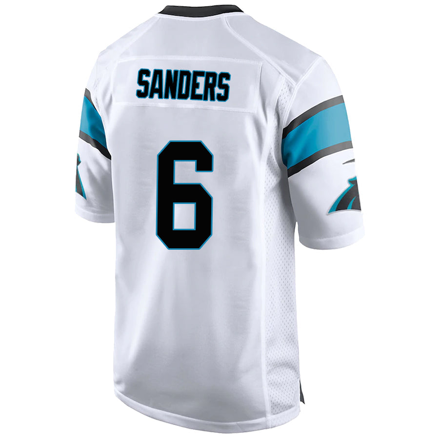 C.Panthers #6 Miles Sanders White Stitched Player Game Football Jerseys football jersey product view 1