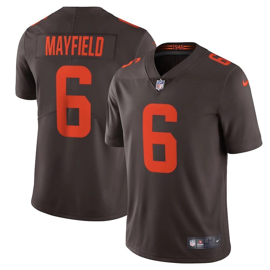 Men's Cleveland Browns Baker Mayfield Jersey football jersey product view 1