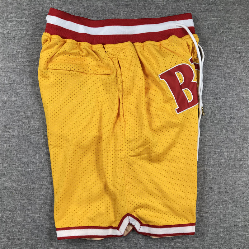 Men's Tampa Bay Buccaneers Yellow Pocket Shorts1 football jersey product view 3