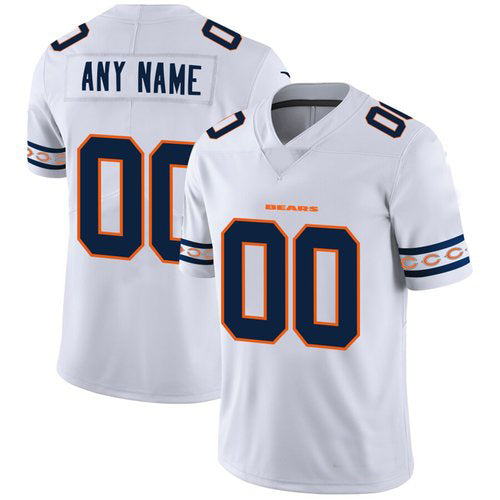 Custom1 Chicago Bears White Team Logo Vapor Limited Jersey1 Stitched Jersey1 Football Jerseys football jersey product view 1