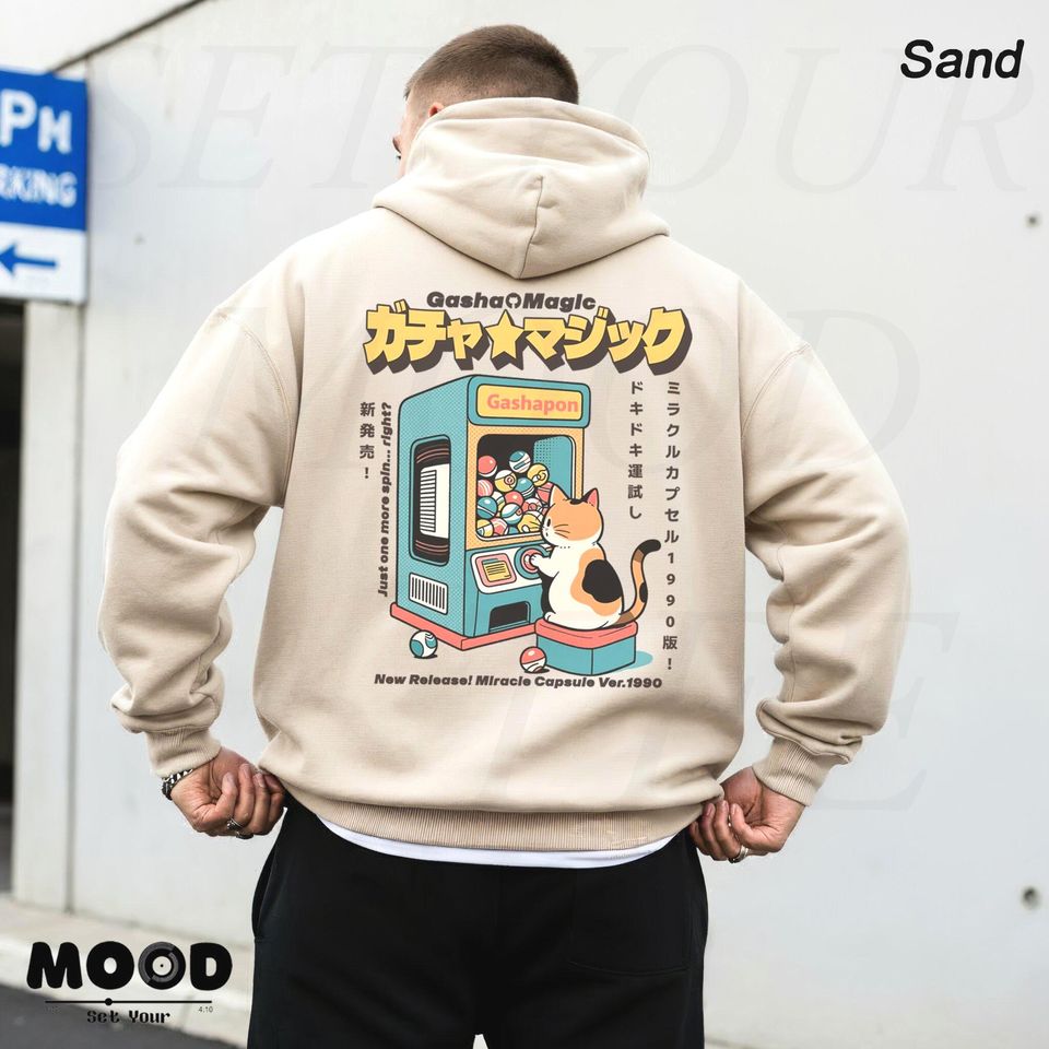 Japanese Cat Gashapon Retro Capsule Toy Harajuku - Adult & Kids T-Shirts, Sweatshirts & Hoodies apparel design preview 1