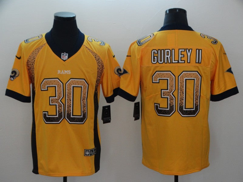 Men's Los Angeles Rams Todd Gurley II #30 Yellow Player Game Jersey1 football jersey product view 1
