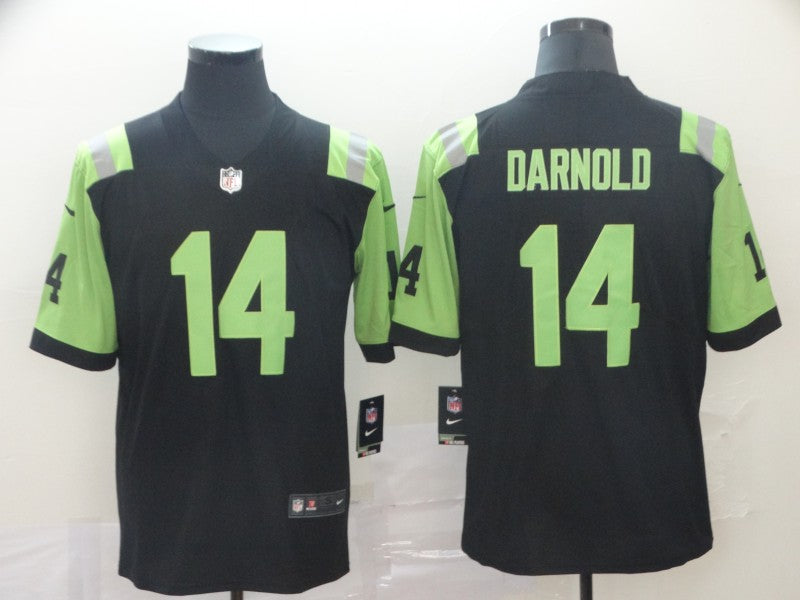 Men's New York Jets Sam Darnold #14 Black City Edition Game Jersey1 football jersey product view 1