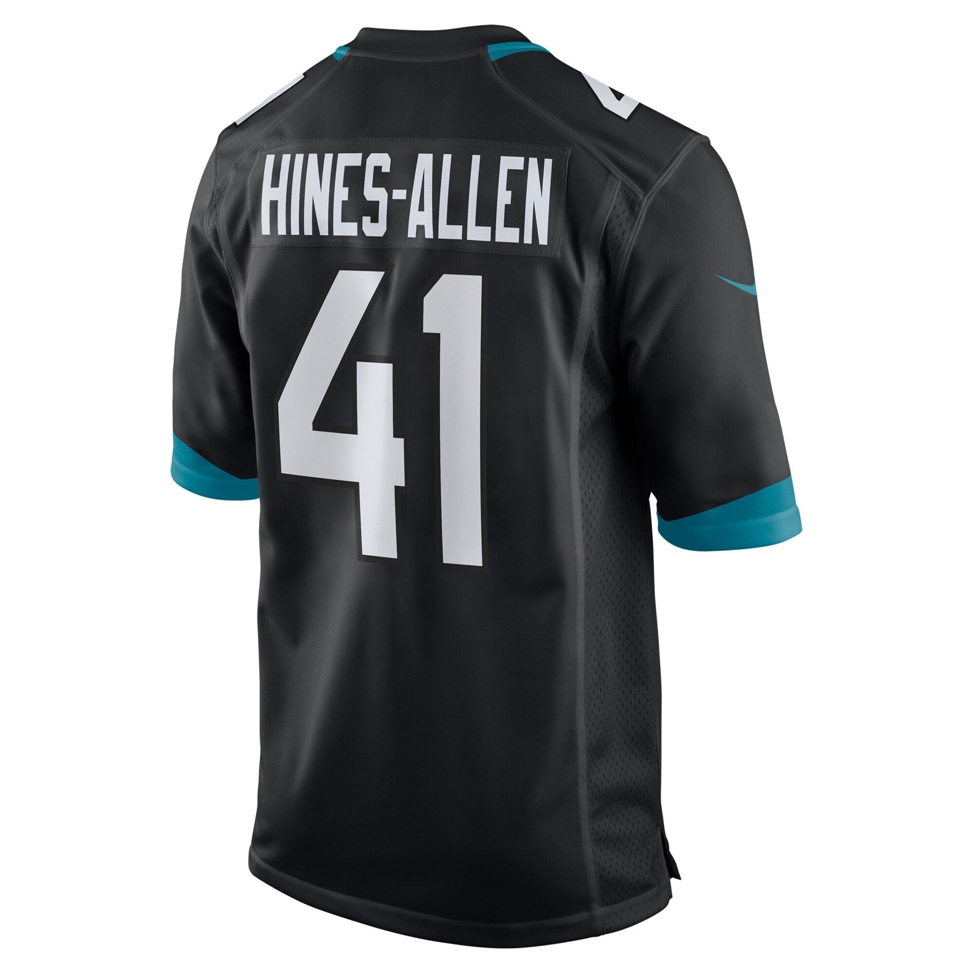 Josh Hines-Allen Jacksonville Jaguars Nike Alternate Game Jersey - Black football jersey product view 3
