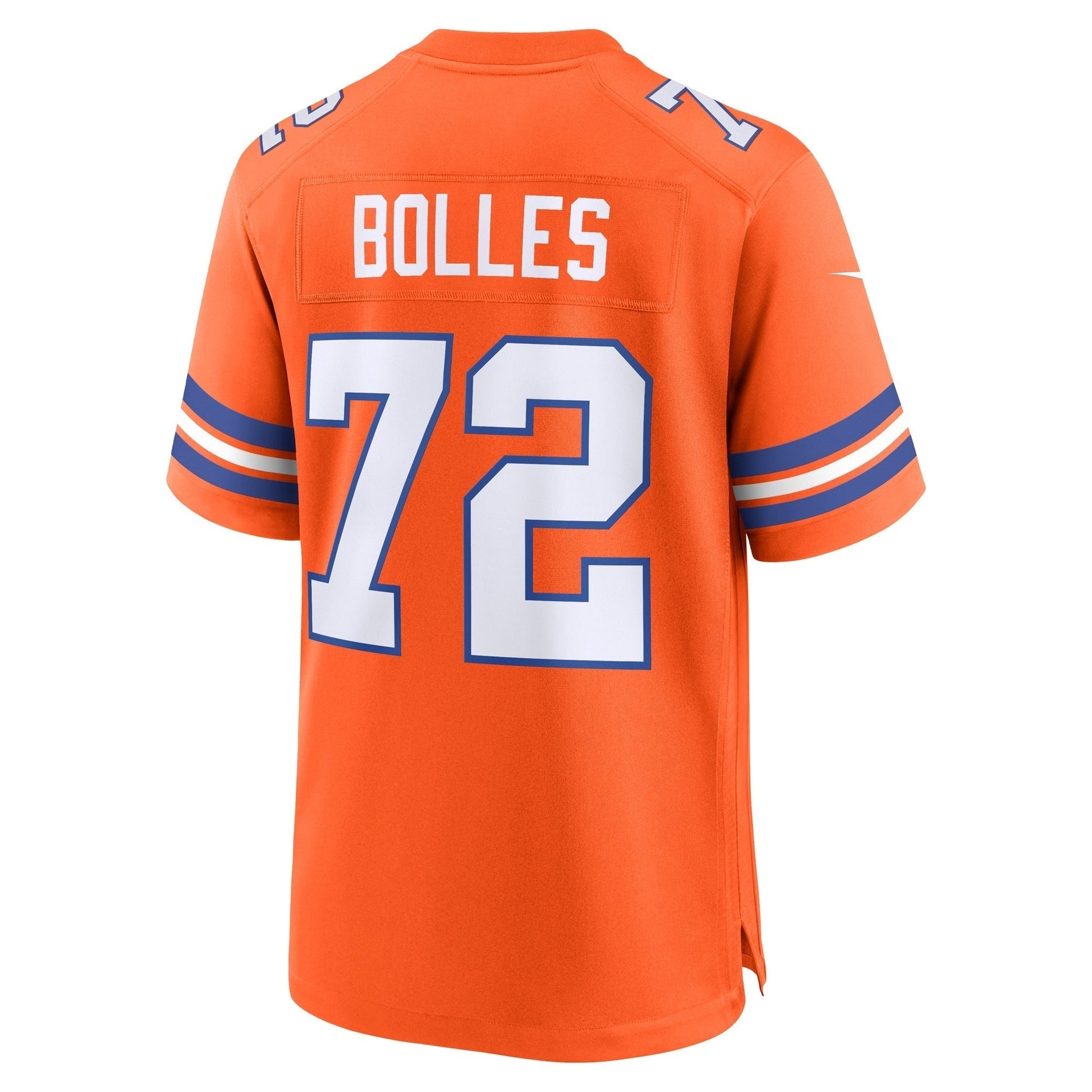 Garrett Bolles Denver Broncos Nike Mile High Collection 1977 Throwback Game Jersey - Orange football jersey product view 3