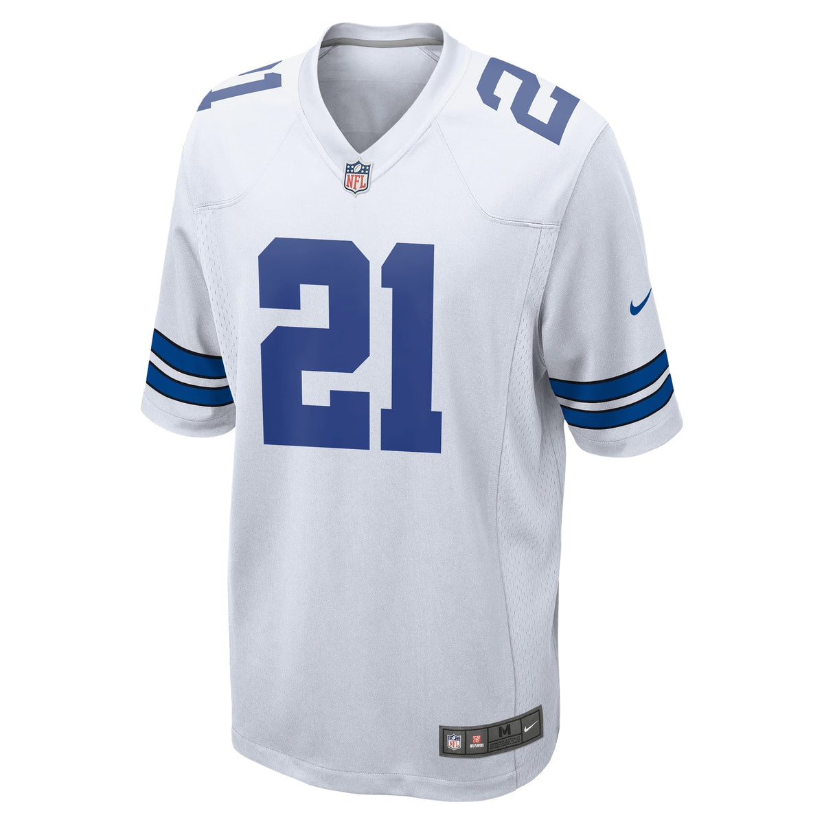 Ezekiel Elliott Dallas Cowboys Nike Team Game Jersey - White football jersey product view 2