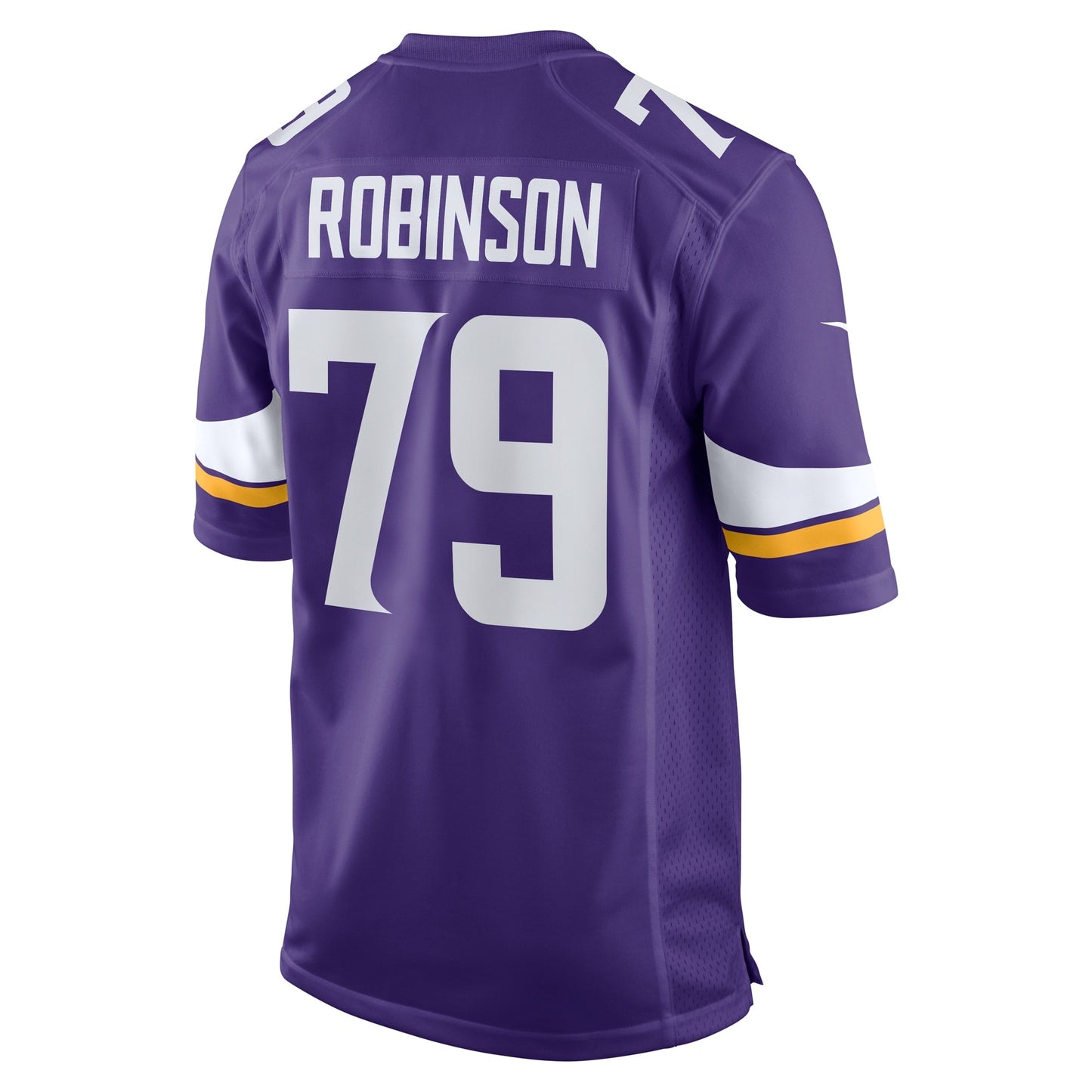 Tyrese Robinson Minnesota Vikings Nike Team Game Jersey - Purple football jersey product view 3