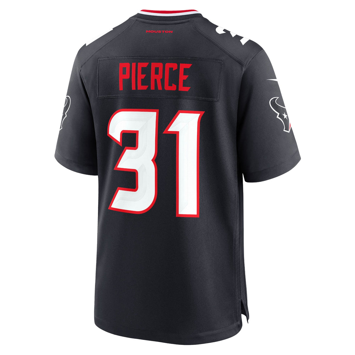 Dameon Pierce Houston Texans Nike Game Jersey - Navy football jersey product view 3