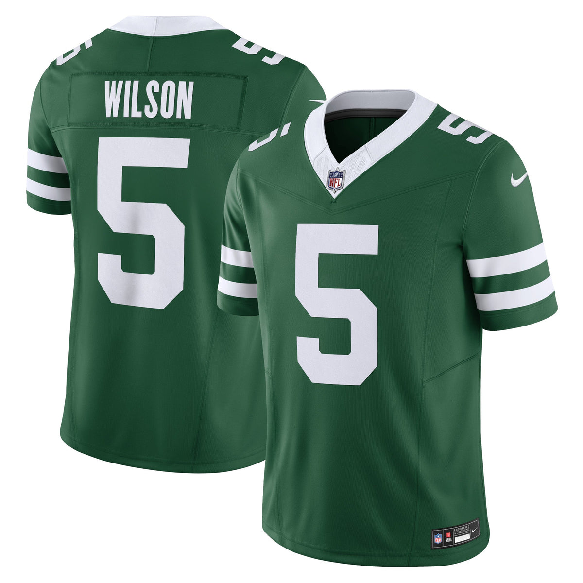 Garrett Wilson New York Jets Nike Vapor F.U.S.E. Limited Jersey - Legacy Green football jersey product view 1