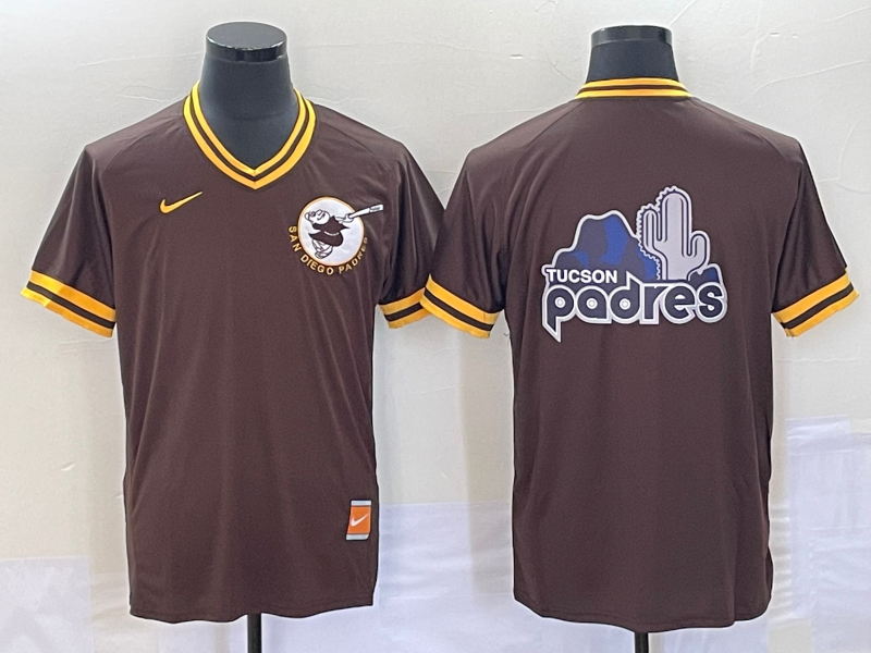 Men's San Diego Padres Brown Cooperstown Collection Team Jersey1 baseball jersey product view 1