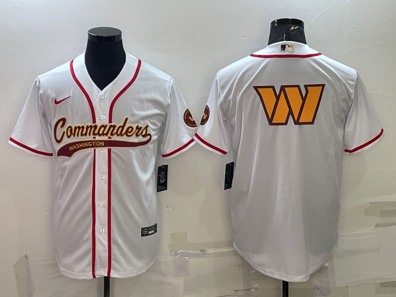 Men's Washington Commanders White Game Jersey1 football jersey product view 1